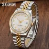 Mens Automatic Mechanical Watches Full Stainless Steel New Style Clasp Swimming Couples Wristwatches Waterproof Luminous Women Watch