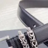 Designer riem paar heren riemen 30 mm topkwaliteit luxe merk offici￫le replica gemaakt van echte kalfsleer met roestvrijstalen gesp tailleband voor man 001