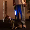 Collare per cani a LED Pet Dog Traction Rope Night Collari per cani Incandescente LED luminoso Night Safety Lampeggiante Glow Collar Strap 220610