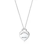 Fashion 100% 925 Sterling Silver Necklace Pendant Heart Beads Link Chain Rose Gold Design Necklaces for Women Luxury Jewelry Original Gift with Bag