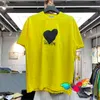 WE11DONE Heart T-shirt 2021 Men Women High Quality Black Embroidery Print Welldone Tee Casual Tops Short SleeveT220721