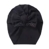 Akcesoria dla niemowląt dla nowonarodzonego dzieci dzieci dziecięce chłopiec turban bawełniana czapka czapka zimowa węzeł solidny czapki de633