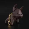 Desenho animado animal animal pequeno cão cão criativo Chave -chave acessórios Keyring PU CHEARTE PADRÃO DE CARCHANCHAIN ​​CHAINCHAIN ​​GEES ACC8077416