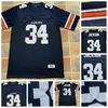 C202 męskie 1985 34 Bo Jackson NCAA College Football Jersey podwójnie zszyta nazwa w magazynie szybka wysyłka