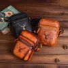 Waist bag 2021 Cow Leather Msenger Men's Cht Leisure Shoulder Fashion Mobile Phone Small Bag Trend Style