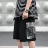 ODWODOWE KRÓTKI MARKA MAŁA MAKA Nowa marka Black Harajuku Patchwork Cargo Shorts Fashion Mens Hip Hop Korean Short Pant 0615