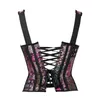 Bustini Corsetti Steampunk Cinghie Corsetto Overbust Con Coppa Cerniera Laterale Sexy Jacquard Floreale Vita Cincher Bustier Lingerie Top Plus SizeBu