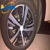 Sunfada 18 "Karbon Fiber Rimprints Tekerlek göbeği Jant Çıkartma Peugeot 3008 5008 2017 2018 Araba Stilleri282s