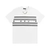 22SS Italy Classic Striped Stars Printed Chain Tee Man Women Fashion Street Vacation High End Designer T-shirt Summer Limited Casual Trend Short Sleeve TJAMTX204