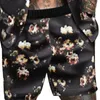 Men's Tracksuits Men Tracksuit Floral Print Soft For Daily Life Clothing Street Wear Black XxxlMen's