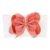 12 Baby Girls Bow Fasce per bambini Elastico in nylon Bowknot Fasce per capelli Accessori per capelli Fascia in grosgrain con nodo a turbolenza Copricapo Colori