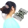 Vintage Magic Hair Comb Women Elastic Beads Accessories Bun Holder Hair Clips Clo Comb-Stay Stretchy Headwear Hairs Styling 10 Colors