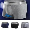 Onderbroek kogels gescheiden boksershorts heren bulge zak ondergoed bokser briefs ademende pocket modal sport shorts trunkunderpants