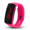 Fashion Men Women Casual Sports Bracelet Watches LED Electronic Digital Candy Color Silicone Watch For Ladies Kids Montre