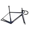 Seraph Brand Flat Mout Disc Road Frame FM639 All Inner Cable BB86 Chameleon Paint FM639 Max Tire 700x28C