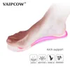 Mulheres Silicone Gel Não Deslize Comprimento Arco Suporte Pés Massagando Metatarsal Almofada Ortopédica Pad Palmilhas para sapatos de salto alto