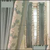 Curtain Drapes Home Deco El Supplies Garden Embroidered Simple Modern High-Grade Lace Mediterranean Living Room Sheer Tle E151 Drop Delive