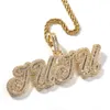 Хип -хоп ювелирные украшения хлеб бриллиантовые колье на заказ название Iceed Out Chain