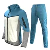 Men's Tracksuits Sweatsuit Fleece Hoodie Cotton Stretch Training Wear Good Quality Coat Sweatpants Sport Set Clothing