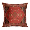 Coussin/oreiller décoratif rouge style ethnique marocain taie d'oreiller en peluche courte housse de coussin de canapé décoration de la maison peut être personnalisé pour vous 40x4