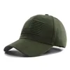 Шарики черные зеленые хлопковые бейсболка кости мужчина тактическая армия военная папа шляпа Американский флаг США хип -хоп спортивный шляпбол