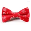 Papillon Cravatta natalizia Accessori per bambini Albero per bambini Pupazzo di neve per accessori per festival per ragazzi di scuolaArco