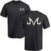 Camisetas masculinas Camiseta de algodão de verão novo moda de moda casual manga curta majin buu camiseta de camiseta