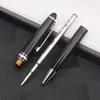 Monte Beyaz Kalem Siyah Reçine Rollerball Kalem Blance Lüks 163 Promosyon Çeşme Pens Yok Hediye Kutusu