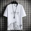 Mens Tshirt Shorts Set Summer Respirant Casual T-shirt Running Set Mode Harajuku Imprimé Homme Sport Costume 220526