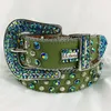 Women Rhinestone Belt Bb Simon Silver Shiny Diamond Fashion Crystal Ladies Waist Belt for Jeans9729073