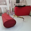 oversized gouden metalen frame heren zonnebril carti bril Fashion ins net rood hetzelfde Europese en Amerikaanse Unisex Reizen vakantie vrije tijd fietszonnebril 001