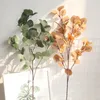 Fleurs décoratives couronnes artificielles eucalyptus feuilles argent pour la maison jardin décoration en plastique verts fausses feuilles de feuille de chute décorationdeco