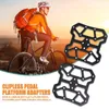 Bike Pedals 2pcs Aluminum Alloy Bicycle Clipless Pedal Platform Adapters For SPD KEO MTB Mountain Road AccessoriesBike