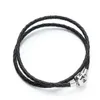 Double layer Braided Leather Bracelet Men Women Magnetic Clasps Charm Bracelets Pulseras Male Female Jewelry GC1220