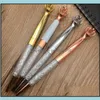 Ballpoint Pens Writing Supplies Office School Business Industrial New Diamond Crown Classical Color Rosegold Si Dhch4