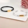 Diseñador de la marca Charm Bracelet Classic Plaid Cuerda de cuero Oro Plata Hebilla Cuentas Cuerda de mano Hombres Mujeres Pareja Pulseras Regalo de lujo 19