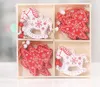 Christmas Decorations 12pc/box Wooden Ornaments Pendants Hanging Gifts Year Wedding Party Xmas Tree Decoration Navidad DecorChristmas