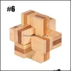 IQ Brain Teaser Kong Ming Lock 3D Burr Puzzles Burr Puzzles Puzzles pour Adts