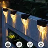 Lumière solaire LED pour escaliers, fournitures de fête, décoration de marche de jardin, lumière chaude colorée, lumières de clôture à double Mode, nouvelle collection