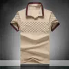 デザイナーの男性ポロシャツサマーメンズポロストップス刺繍Tシャツファッションユニセックスハイストリートカジュアルティー