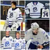 Eishockey-Trikots, individuell genähtes Eishockey-Trikot der OHL Mississauga Steelheads, 92 Alexander Nylander, 74 Owen Tippett, 14 James Hardie, 73 Luca Del Bel Belluz Ethan