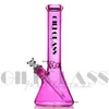 colorido vaso de precipitados bong vidrio cera bongs recicladores tuberías de agua mini pincul tubería de fumar con plataformas de aceite de aceite