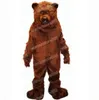 Halloween Grizzly Bear Mascot Costume Cartoon Animal Theme Character Carnival Festival Fancy Dress Adults Size Xmas Outdoor Party Outfit