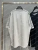 22ss メンズ レディース デザイナー tシャツ グラフィティレターズ パリプリント 半袖 クルーネック ストリート ブラック グレー ホワイト xinxinbuy XS-L