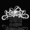 Coiffes de mode Tiaras de mariage nuptiales superbes strass fine peigne accessoires de bijoux de mariée