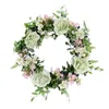 Ghirlande di fiori decorativi Ghirlanda di peonia artificiale 41 cm Decorazioni per feste di nozze da giardino Rotondo Fiore di seta finto Primavera Porta di casa GhirlandaDecorati