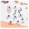 1 pc Mini grande taille ongles en forme d'arc strass coloré cristal ongles accessoires bricolage Nail Art