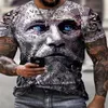 Grimace Hommes T-shirt Imprimé 3D Rétro Homme Adulte Grand Col O Top Chemise 220714