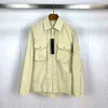 Mens Jacket Lapel Neck windbreaker zipper shirt Ghost shirt coat Metallic Nylon italy style Clothes Charge jackets