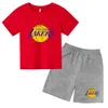 Giyim Setleri Yaz Basketbol Üniformaları Çocuk T-Shirt Takım Kısa Kollu Şort 2 Parça Set 2022 Çocuk Pamuk Spor Giyim Gündelik Erkekler